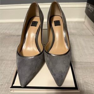 White House Black Market Gray Heels
